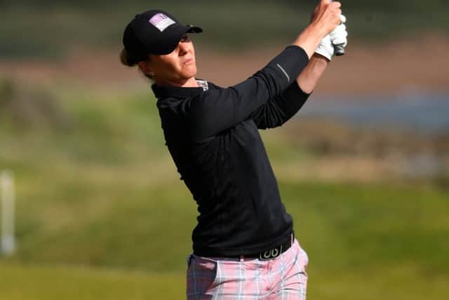 Vikki Laing sits alongside fellow Scot Hannah McCook at three over par. Picture: Matthew Lewis/Getty Images