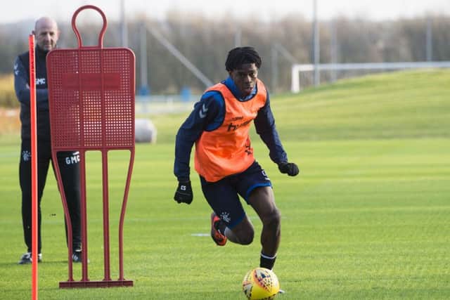 Ovie Ejaria at training on Friday a day before he left the club. Picture: SNS
