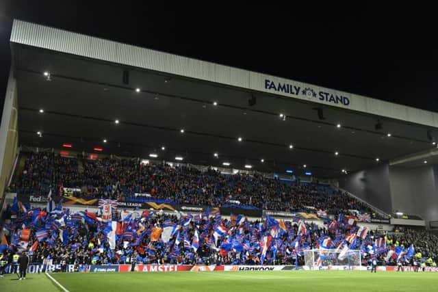 A general view of Ibrox, home of Rangers. Picture: SNS Group