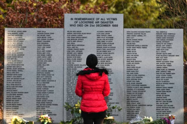 The Garden of Remembrance at Dryfesdale cemetery in Lockerbie. Picture: John Devlin