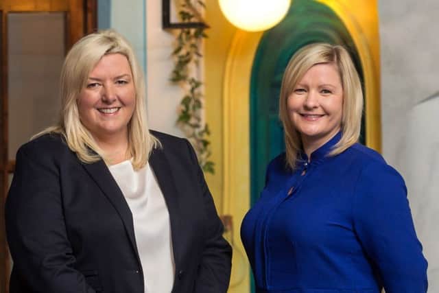 Barrhead Travel's Sharon Munro and Jacqueline Dobson. Picture: Malcolm Cochrane