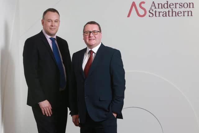Anderson Strathern chair Bruce Farquhar and managing partner Murray McCall. Picture: Stewart Attwood