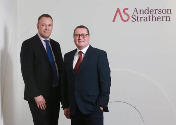 Anderson Strathern chair Bruce Farquhar and managing partner Murray McCall. Picture: Stewart Attwood