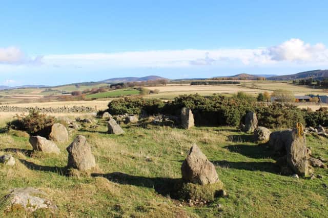 The stone circle in Aberdeenshire has come to the attention of archaeologists for the first time - despite it being up to 4,500-years-old. PIC: Contributed.