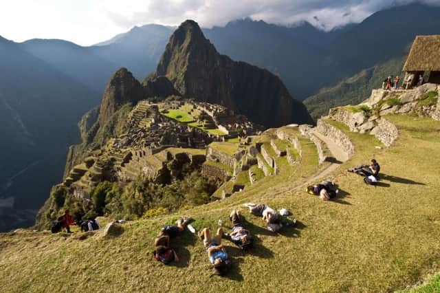 Hiking down to Machu Picchu, the 15th century UNESCO Inca site