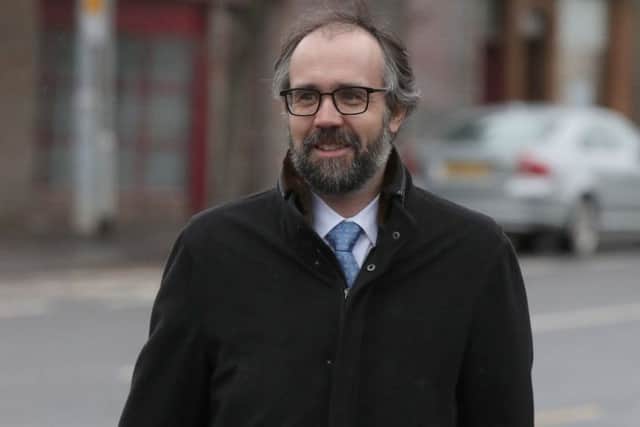 Neil Murray, the husband of author JK Rowling, arriving at Airdrie Sheriff Court where his wife is taking legal action against her former PA. Picture : Andrew Milligan/PA Wire