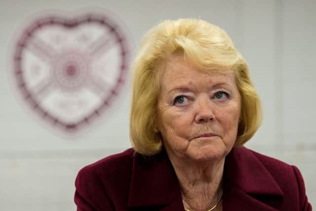 Hearts owner Ann Budge speaks to the press at the club's AGM. Picture: Ross Parker/SNS