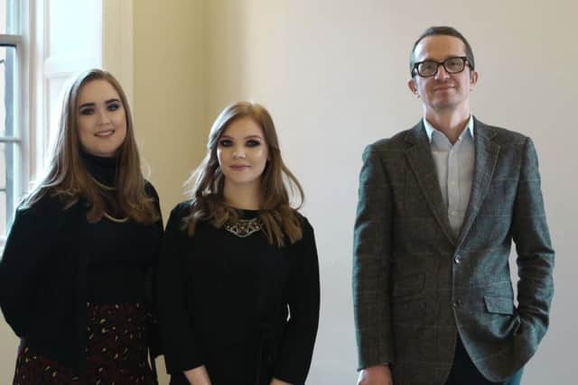 Eve Chaplin, Lauren Waterman and Robbie Broomfield. Picture: Anastasia Banks