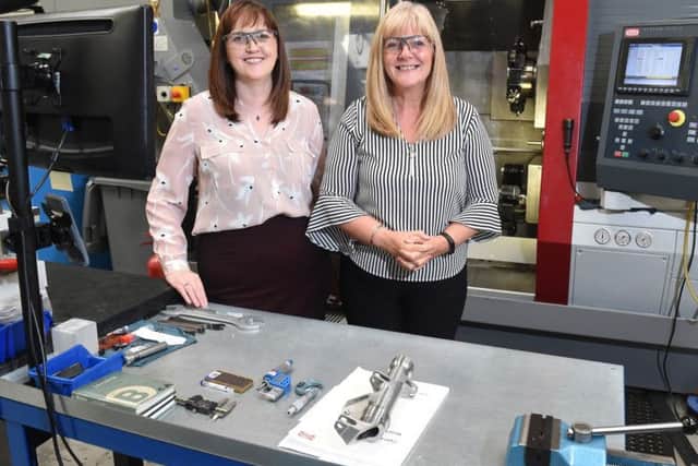 Martin Aerospaces Lorna Gourlay and UKSEs Anne Clyde. Picture: Contributed