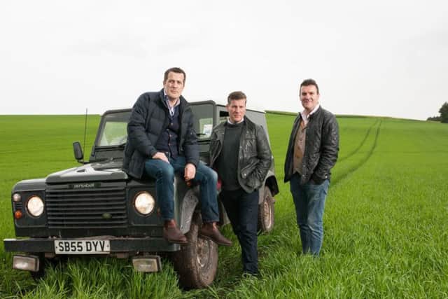 Arbikie owners, David, Iain and John Stirling. Picture: Arbikie