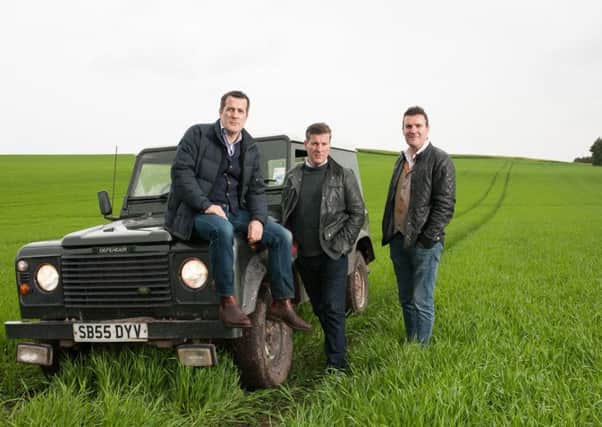 Arbikie owners, David, Iain and John Stirling. Picture: Arbikie
