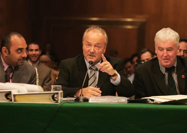 George Galloway makes Jim Duffy feel proud to be Scottish at the US Senate Committee on Homeland Security and Government Affairs (Picture: Joe Raedle/Getty)