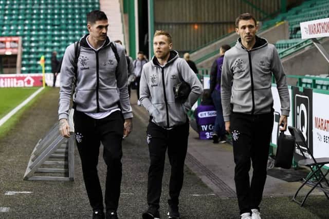Rangers players exited the team bus to 'Simply the Best'.
