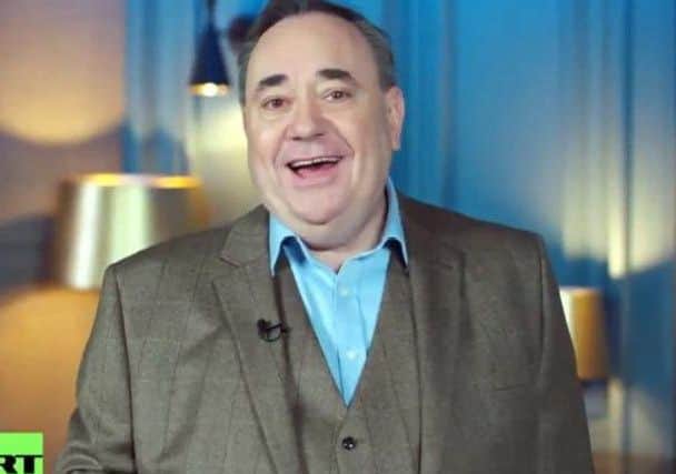 Alex Salmond has hosted a chat show on RT since 2017