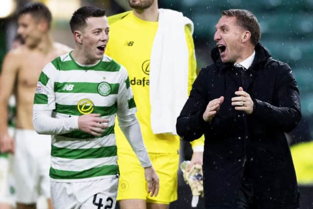 Callum McGregor and Brendan Rodgers feature in our Celtic round-up today. Picture: SNS Group