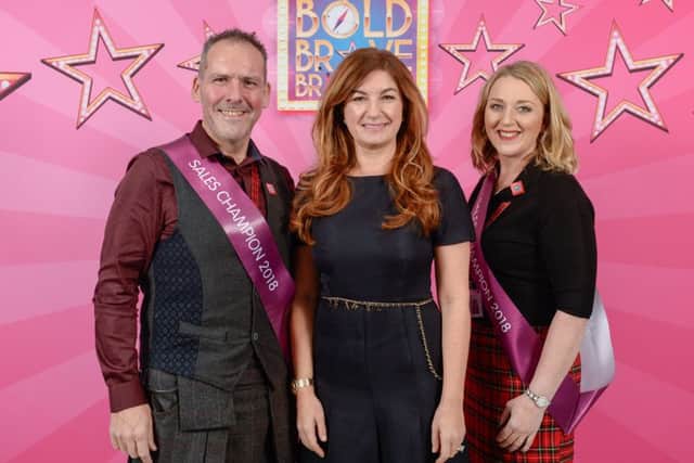 Mark and Lou Hannigan with Karen Braddy.