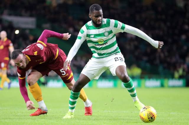 Odsonne Edouard was injured during Celtic's win over Motherwell. Picture: PA