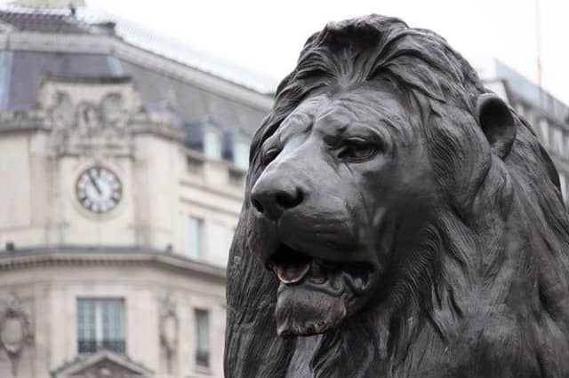 The homeless man was attacked at Trafalgar Square