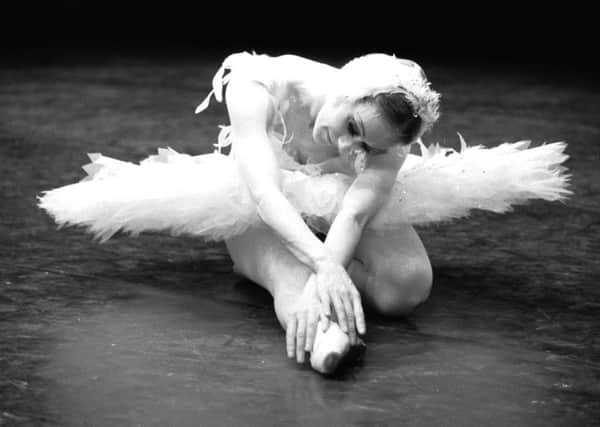Elaine McDonald pictured performing Swan Lake in 1983