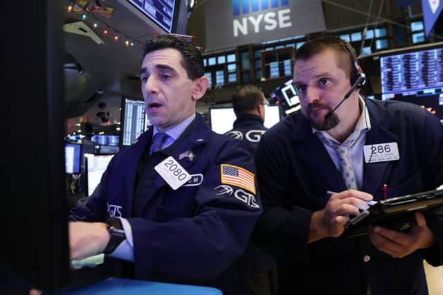 The Dow Jones index has fallen 12.5 per cent since the start of the month. Photograph: Getty