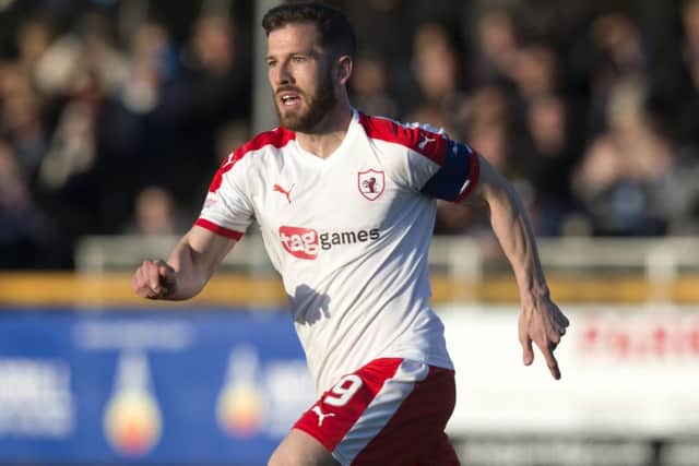 Raith's Liam Buchanan scored against Arbroath. Pic: SNS