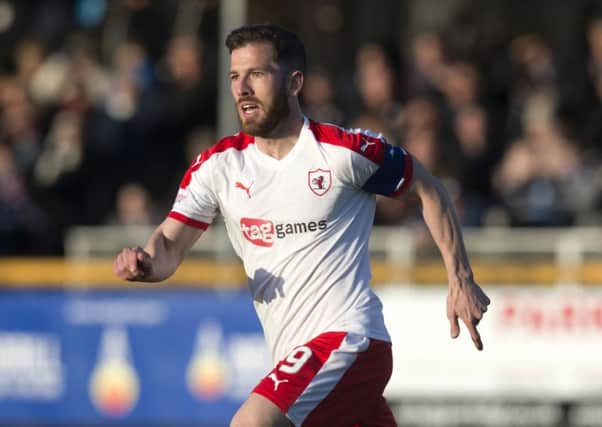 Raith's Liam Buchanan scored against Arbroath. Pic: SNS
