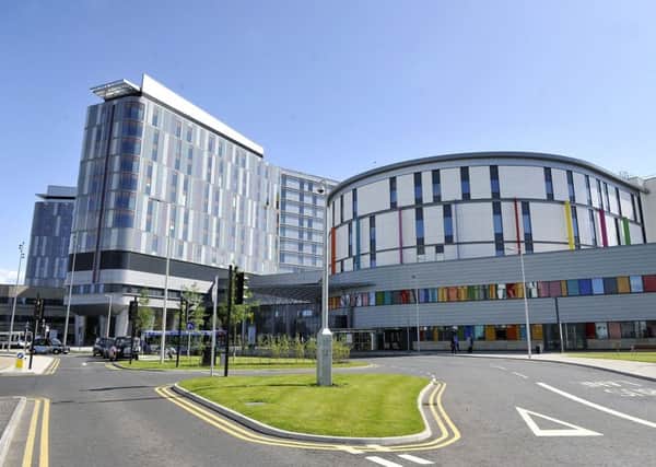The man was taken by ambulance to the Queen Elizabeth University Hospital where he was treated by medical staff, and has since been discharged.