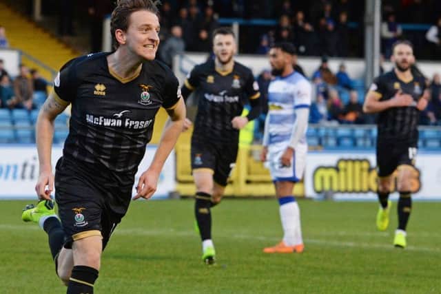 Inverness' Tom Walsh wheels away after his opener. Pic: SNS/Ross MacDonald