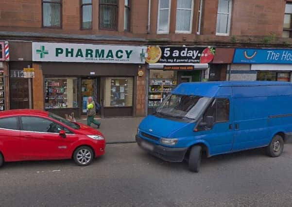 The attempted robbery took place on Shettleston Road, Glasgow. Picture: Google