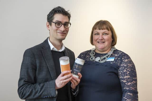 Company founder Jon Cooper and Susan Harkins, head of Business Gateway Edinburgh. Picture: Phil Wilkinson