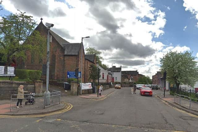 The attack took place at the corner of Stonelaw Road and Greenhill Road in Rutherglen as the pensioner attempted to cross the road. Picture: Google