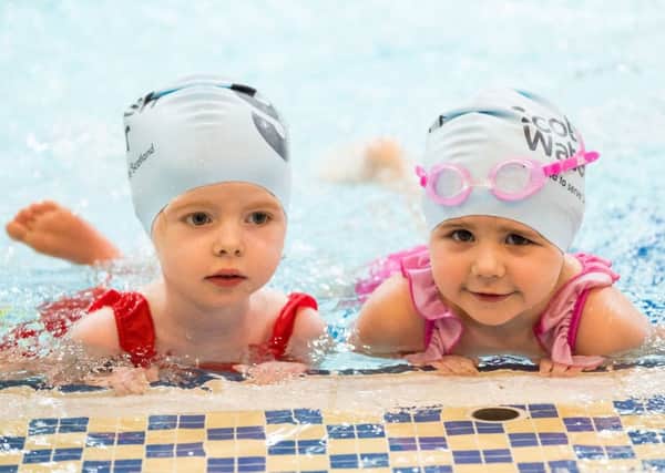 Scottish Water Learn-To-Swim Partnership Launch - Tollcross International Swimming Pool - Glasgow. Picture Shows;  young swimmers at the launch event, Wednesday 21 February 2018.  Â©Stuart Nicol Photography, 2018