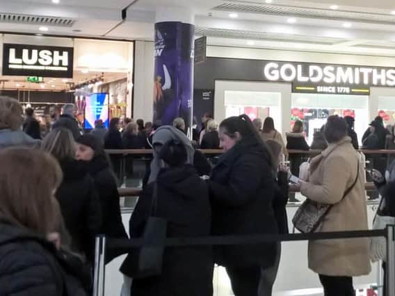 Shoppers queued at Braehead from 2.45am.