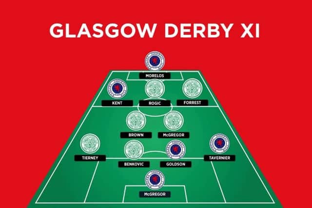 A pundits Celtic and Rangers combined XI. Picture: Ladbrokes/Facebook