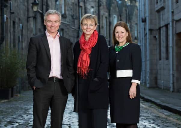 The Archangels executive team, from left - David Ovens, chief operating officer; Niki McKenzie, investment director; and Sarah Hardy, chief investment officer. Picture: Robert Perry.