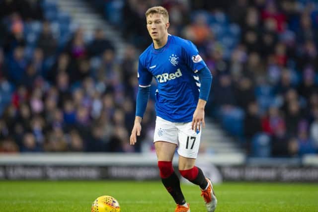 Ross McCrorie is likely to play in midfield for Rangers in Saturday's Premiership clash against Celtic. Picture: Rob Casey/SNS