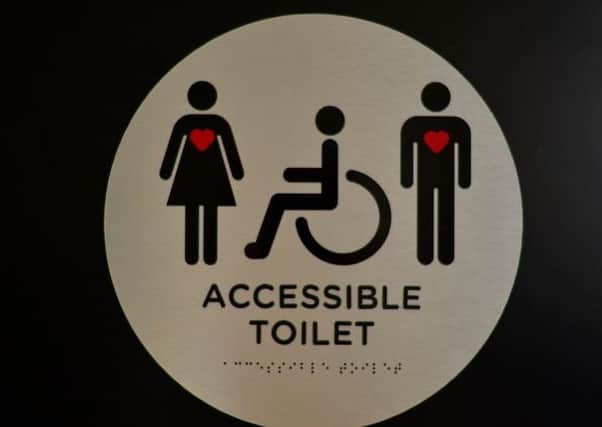 Train operator ScotRail have installed Graces Sign at accessible toilets in its stations across the country. Picture: contributed