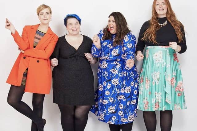 Brie Read (second from left) is founder and chief executive of Edinburgh-based tights brand Snag. Picture: Contributed