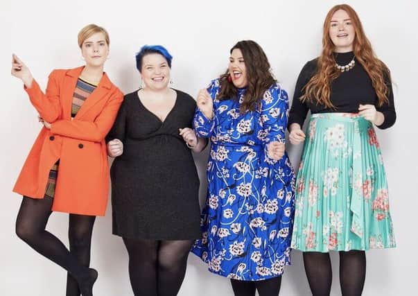 Brie Read (second from left) is founder and chief executive of Edinburgh-based tights brand Snag. Picture: Contributed