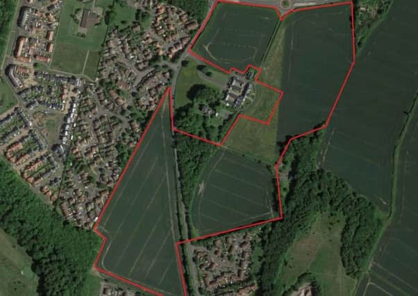 The boundary for the proposed housing planned for Kippielaw.