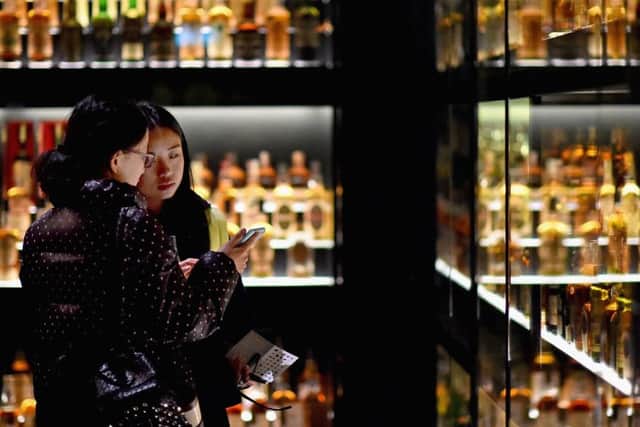 The Diageo Claive Vidiz whisky collection at Edinburgh's Scotch Whisky Experience. Photograph: Jeff J Mitchell/Getty