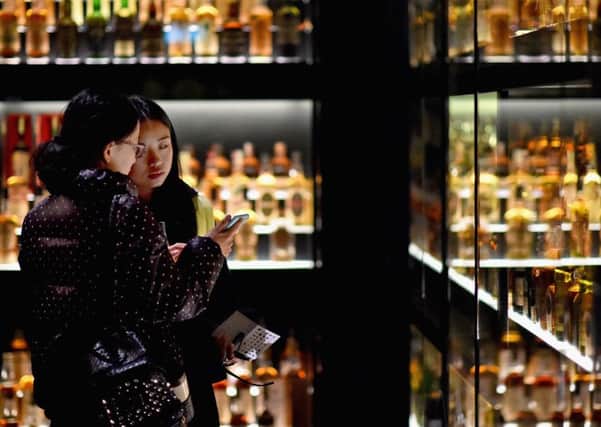 The Diageo Claive Vidiz whisky collection at Edinburgh's Scotch Whisky Experience. Photograph: Jeff J Mitchell/Getty