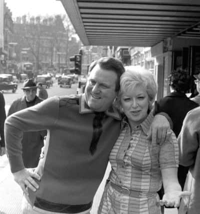 Actor Terry Scott with June Whitfield. Picture:PA Wire
