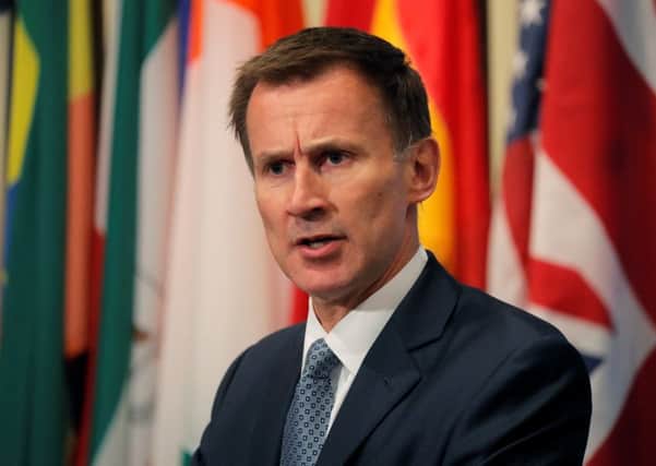 British foreign secretary Jeremy Hunt. Picture: Reuters/Lucas Jackson