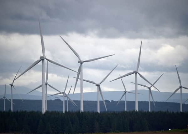 Wind turbines are seen at Whitelees wind farm in East Kilbride. Picture: Jeff J Mitchell/Getty Images