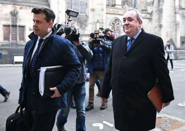 Alex Salmond arrives at the Court of Session in Edinburgh earlier this week (Photo by Jeff J Mitchell/Getty Images)