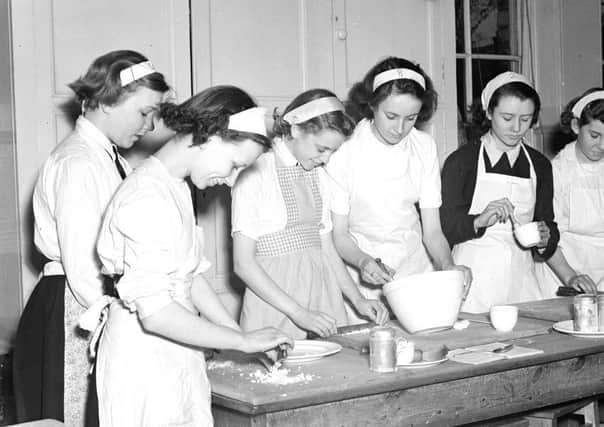 Girls at Portobello High School enjoying a home economics class in 1953  now the subject is set to make a comeback