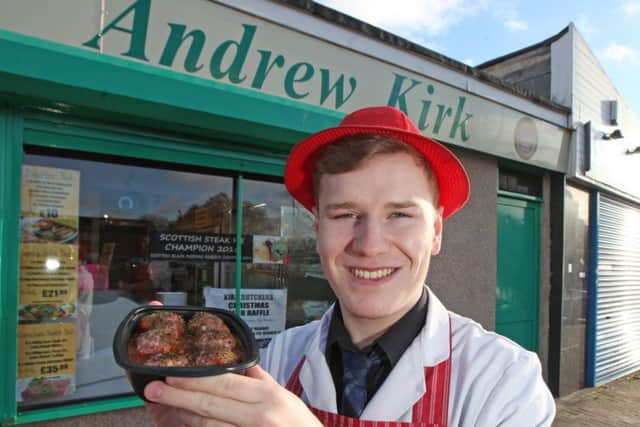 Andrew Kirk, Cardenden butcher, winner at the Scottish Craft Butchers Haggis/Pork Products Awards 2019.