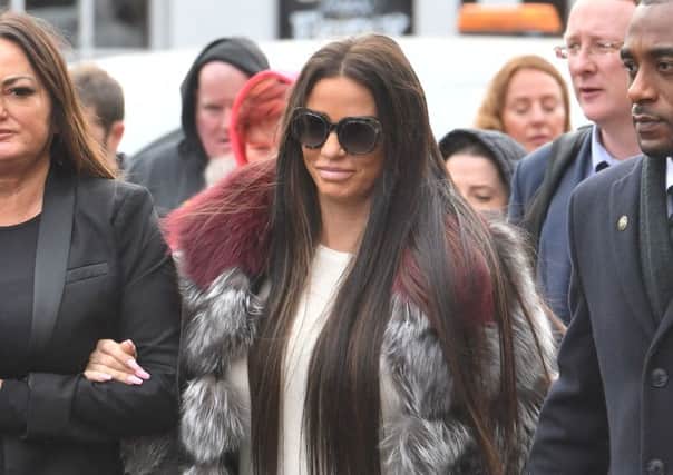 Katie Price. Picture: John Stillwell/PA Wire