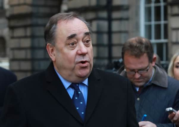 Alex Salmond outside court. Picture: SWNS